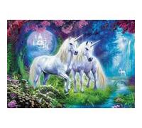 Puzzle adulte les licornes blanches au bord de la riviere - collection animaux fantastiques - 500 pieces - educa multicolore G