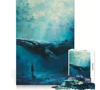 Puzzle Adulte Les murmures des Baleines Rêves de garçon 1000 pièces, compétences analytiques, détente, Assemblage serré, Cadeau d'hiver (38x26cm)