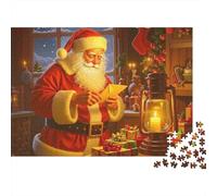 Puzzle Adulte Lettre de Lecture du Père Noël1000 Pièces Défi Jouet Puzzle Décoratif Puzzles Cadeaux pour Les Mères Adultes Et Enfants À Partir De 14 Ans 52x38cm/1000pcs