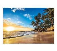 Puzzle adulte : lever du soleil paysage tropical - 1500 pieces - clementoni collection plage - mer G