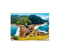 Puzzle Adulte L'ile Aux Dragons - 1000 Pieces - Collection Paysage Mer Et Montagne - Nathan