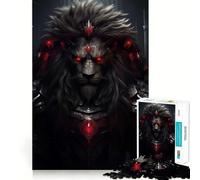 Puzzle Adulte Lion Sauvage en colère 1000 pièces Jeu de réflexion Cadeau Découpe de Haute précision Activité relaxante à Faire à Plusieurs en intérieur (38x26cm)