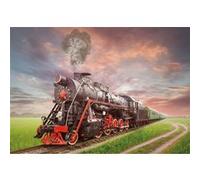 Puzzle adulte : locomotive a vapeur - 2000 pieces - collection train G