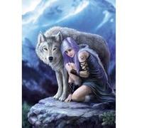 Puzzle adulte : loup protecteur - anne stokes - 1000 pieces G