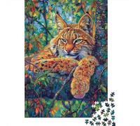 Puzzle Adulte Lynx dans Un Arbre, Jeu éducatif, 1000 pièces (38 x 26 cm)