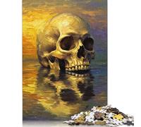 Puzzle Adulte Memento Mori Reflections Puzzles pour Adultes Jeu éducatif Défi Jouet 1000 pièces (75x50cm)