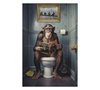 Puzzle Adulte Monkey on The Toilet, 1000 PCS
