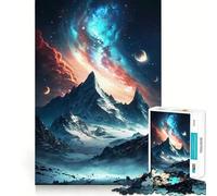Puzzle Adulte Mont Everest Wonder,1000 pièces,pour développer sa mémoire et Ses compétences Assemblage Stable,pièces Qui ne bougent Pas,Format Compact,idéal pour des Moments de Jeu en Famille 38x26cm