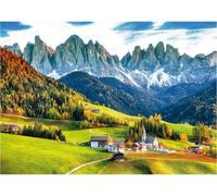 Puzzle Adulte Montagne Automne dans Les Dolomites - 2000 Pieces - Collection Paysage Italie