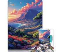Puzzle Adulte Montagnes colorées 1000 pièces pour Adultes et Adolescents pour Passer Un Bon Moment à la Maison et renforcer l'amour Entre Couples (50x75cm)
