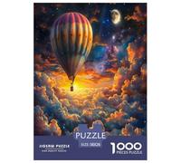 Puzzle Adulte Montgolfière Enfant Jouets Défi Cadeau Unique Aérostats 1000 Pièces Décoration Murale pour Adultes Et Enfants 38x26cm/1000pcs