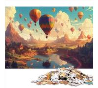 Puzzle Adulte montgolfières 1000 pièces Puzzle en Carton pour 12 Ans et Plus Jouets éducatifs Jeux Taille (26x38 cm)