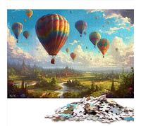 Puzzle Adulte Montgolfières 1000 Pièces Puzzles pour Adolescents et Adultes Puzzles en Carton Jeu Éducatif Défi Jouet Taille: 26x38cm