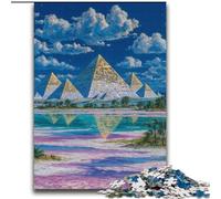 Puzzle Adulte Mystérieuses Pyramides égyptiennes 2000 pièces, Jeux éducatifs, décoration d'intérieur, Cadeau d'anniversaire, Art Mural (70x100cm)