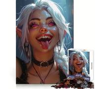 Puzzle Adulte Neon Enchantress 1000 pièces Jeu de réflexion et de détente Qualité supérieure Cadeau précieux (50x75cm)