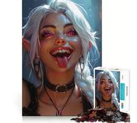 Puzzle Adulte Neon Enchantress 1000 pièces Jeu de réflexion et de détente Qualité supérieure Cadeau précieux (50x75cm)