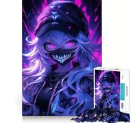 Puzzle Adulte Neon Goth 1000 pièces Jeu de réflexion Relaxant Qualité supérieure Cadeau précieux (50x75cm)