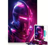 Puzzle Adulte Neon Knight 1000 pièces Jeu d'exercice Mental Soulagement des tensions Design à Assembler Joli Cadeau (38x52cm)