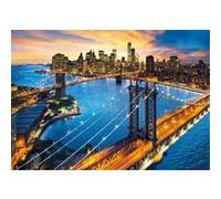 Puzzle adulte new-york et pont de brooklyn avec le couche de soleil 3000 pieces - collection etat unis - clementoni G