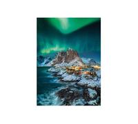 Puzzle Adulte Norvege Iles Lofoten Et Les Aurores Boreales - 1000 Pieces - Clemenoni Collection Paysage De Laponie - Mer