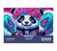 Puzzle Adulte Panda géant1000 Pièces Jeu Éducatif Puzzle Décoratif Cute Animal Theme Puzzles Cadeaux pour Hommes pour Adultes Enfants 70x50cm/1000pcs