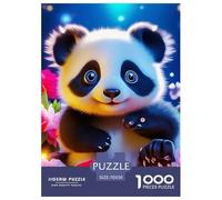 Puzzle Adulte Panda géantPuzzles 1000 Pièces Défi Jouet Puzzle Décoratif Cute Animal Theme Puzzles Cadeaux pour Femmes pour Adultes Et Enfants À Partir De 12 Ans 70x50cm/1000pcs