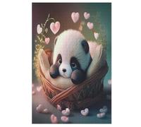 Puzzle Adulte Panda Puzzle 1000 Pièces pour Adultes Et Enfants À Partir De 12 Ans Puzzles en Bois Casse-tête （78×53cm）
