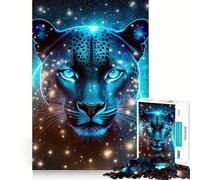 Puzzle Adulte Panthère Nébuleuse Mystique 1000 Pièces Jeu d'exercice Mental apaisant Design et Assemblage Cadeau Exceptionnel (38x52cm)