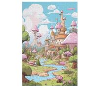 Puzzle Adulte Pays des Merveilles 1000 Pièces pour Enfants À Partir De 12 Ans Puzzles en Bois Casse-tête （78×53cm）