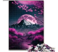 Puzzle Adulte Paysage Japonais Néon 1000 pièces, Jeux éducatifs, décoration d'intérieur, Cadeau d'anniversaire, Art Mural (26x38cm)