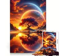 Puzzle Adulte Paysage onirique au Coucher du Soleil Astral 1000 pièces Concentration, sérénité, évasion Cadeau attentionné (50x75cm)