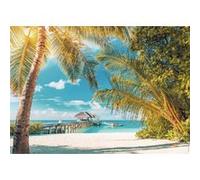 Puzzle adulte paysage : plage paradisiaque - 1500 pieces - nathan collection evasion G