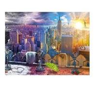 Puzzle adulte paysage vu sur new-york en été et hivers - 1500 pieces - collection pays etats-unis