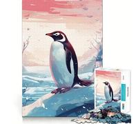 Puzzle Adulte Penguin Polar Lights 1000 pièces Jeu d'exercice Mental apaisant Design et Assemblage Cadeau Exceptionnel (38x26cm)