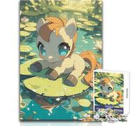 Puzzle Adulte Petit Poney sur Rose des Mers 1000 pièces, Jeu éducatif et Stimulant, idée Cadeau Originale et touchante, Dimensions:38x52cm