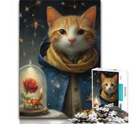 Puzzle Adulte Petit Prince Chat 1000 pièces Puzzles pour Adultes et Adolescents Relax Games est Un pour Toute la Famille 38x26cm
