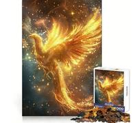 Puzzle Adulte Phénix Créature Légendaire 1000 Pièces Jeu d'entraînement cérébral Détente et créativité Cadeau Artistique (38x26cm)