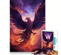 Puzzle Adulte Phénix Mystique 1000 pièces Jeu d'exercice Mental Soulagement des tensions Design à Assembler Joli Cadeau (50x75cm)