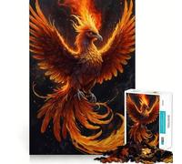 Puzzle Adulte Phénix Mystique 1000 pièces Jeu d'exercice Mental Soulagement des tensions Design à Assembler Joli Cadeau (38x26cm)