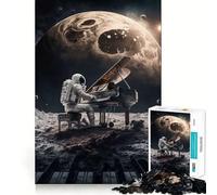 Puzzle Adulte Piano dans l'espace 1000 pièces Jeu d'entraînement cérébral Cadeau Artistique et Relaxant à Assembler (38x26cm)