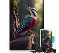 Puzzle Adulte Pic-Vert dans la forêt,1000 pièces,Jeu de mémoire,découpe de Haute précision,activité Manuelle Calme,Exercice Mental à Faire à la Maison (38x26cm)