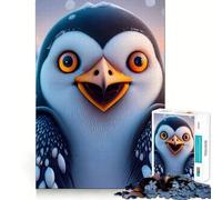 Puzzle Adulte Pingouin Neige 1000 pièces Jeu d'exercice Mental apaisant Design et Assemblage Cadeau Exceptionnel (50x75cm)