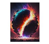 Puzzle Adulte Planetary Convergence A Cosmic Dance -1, Format 500 PCS | Des détails du motif nets: une organisation plus simple des pièces à la maison.