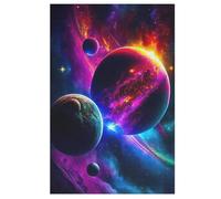 Puzzle Adulte Planète Ciel étoilé 1000 Pièces pour Enfants À Partir De 12 Ans Puzzles en Bois Casse-tête 78×53cm