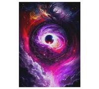 Puzzle Adulte Planète Starry Sky 300 Pièces pour Enfants À Partir De 12 Ans Puzzles en Bois Casse-tête 42×30cm