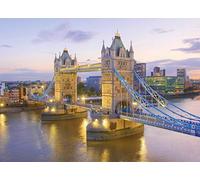 Puzzle Adulte - Pont de londre : Tower Bridge au levée du Jour - 1000 Pieces - Collection Monument Anglais - Angleterre