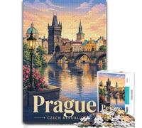 Puzzle Adulte Prague Cityscape with Charles Bridge 1000pcs (52x38cm) | Profitez de ce défi puzzle pour adultes les dimanches au calme, pour se détendre.