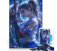 Puzzle Adulte Princesse Loup 1000 pièces Jeu de mémoire Amusant Assemblage Stable Pièces Qui ne bougent Pas Format Compact Idéal pour des Moments de Jeu en Famille (38x52cm)