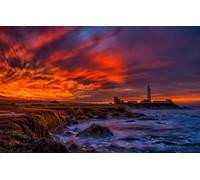 Puzzle Adulte - Puzzle 100 pièces - Adultes et Enfants à partir de 14 Ans - Puzzle de qualité supérieure, Californie, Pacific Coast Highway, Paysages, 45,5 x 35,5 cm