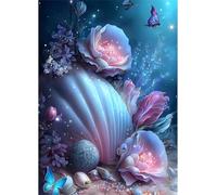 Puzzle Adulte Puzzle 1000 pièces Coquillages Roses Puzzles Adultes à partir de 14 Ans Puzzles de Famille